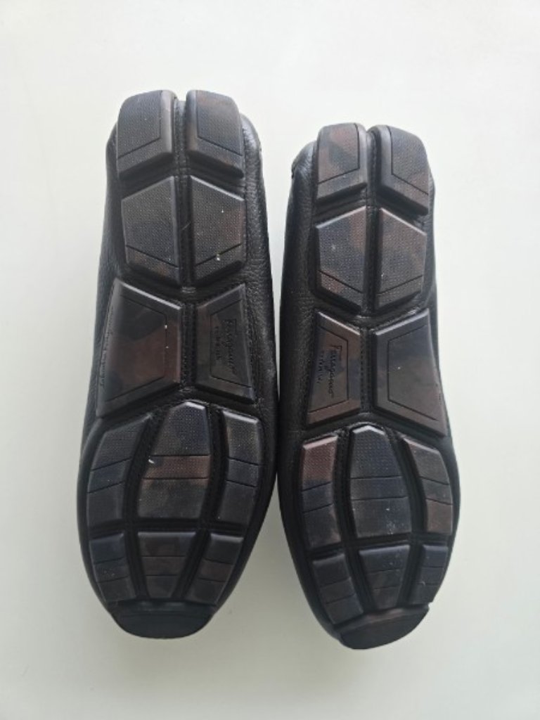 Salvatore Ferragamo Men's Brown Leather Loafers Size 12